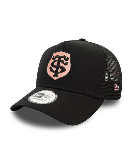 Casquette Stade Toulousain noire Logo rose New Era