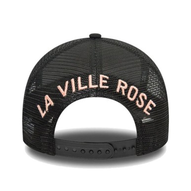 Casquette New Era Stade Toulousain Noire avec Logo Rose