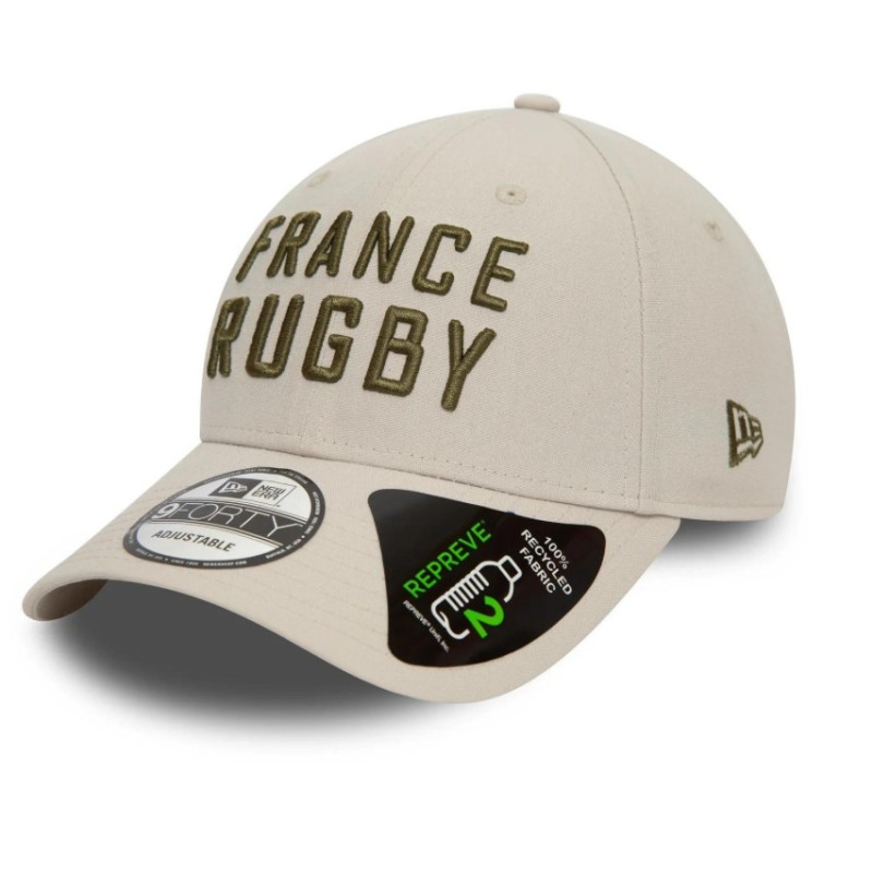 Casquette New Era "France Rugby" Femme Beige