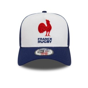 Casquette Trucker New Era bleue et blanche – Supporter France Rugby