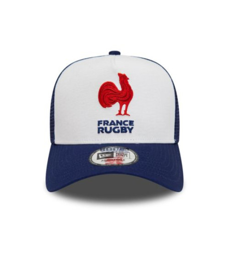 Casquette Trucker New Era bleue et blanche – Supporter France Rugby