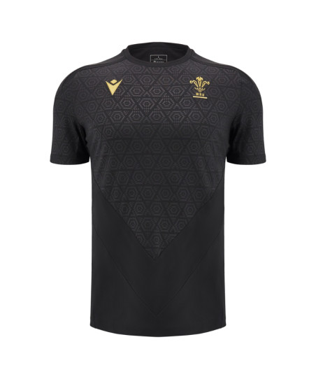 Maillot Entrainement WRU Pays de Galles Noir 2024-2025