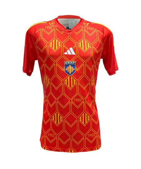 Maillot d'échauffement USAP Rouge 2024-2025