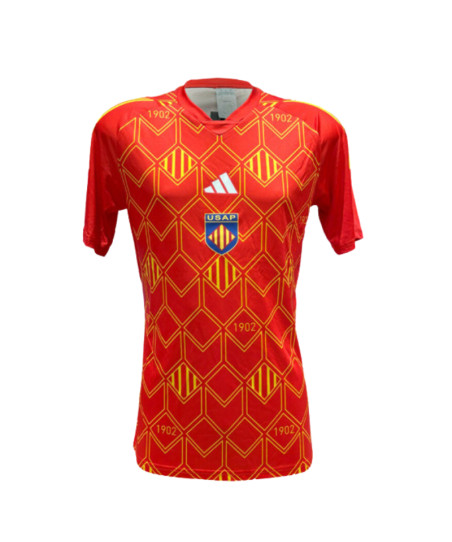 Maillot d'échauffement USAP Enfant Rouge 2024-2025