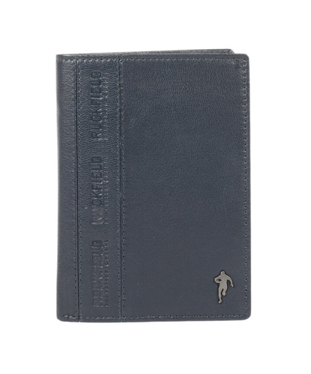 Porte Feuille Ruckfield en Cuir Bleu