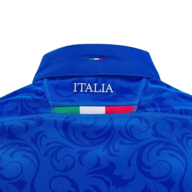 Maillot officiel bleu de rugby de l’équipe d’Italie 2024-2025 pour adultes