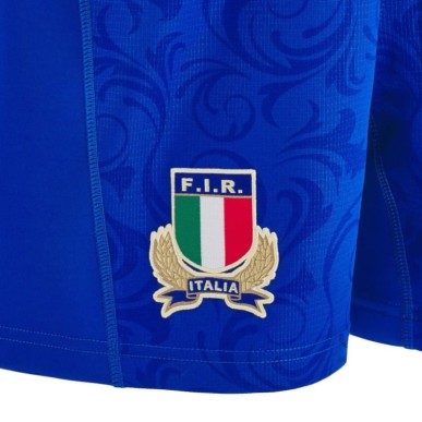 Short officiel bleu de rugby de l’équipe d’Italie 2024-2025 pour adultes