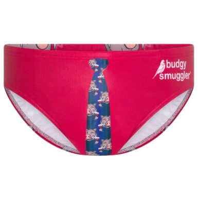 Maillot de bain "Budgy Smuggler" avec motif sanglier et cravate