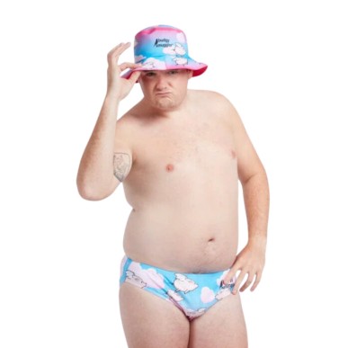 Bob "Budgy Smuggler" avec motif cochons volants