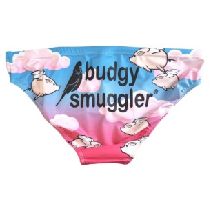 Maillot de bain "Budgy Smuggler" avec motif cochons volants