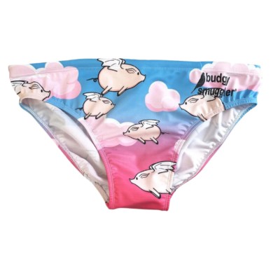 Maillot de bain "Budgy Smuggler" avec motif cochons volants