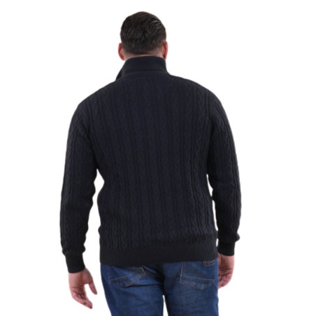 Pull Col Montant Ruckfield Bleu marine