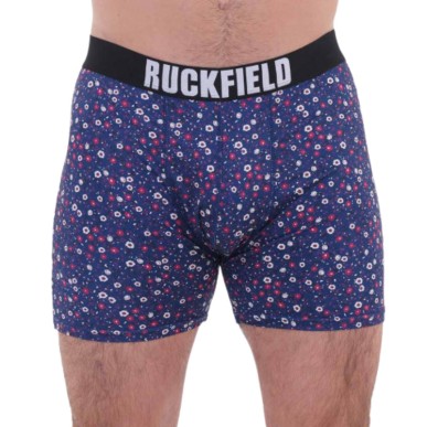 Boxer Ruckfield Bleu Marine à Motif Floral