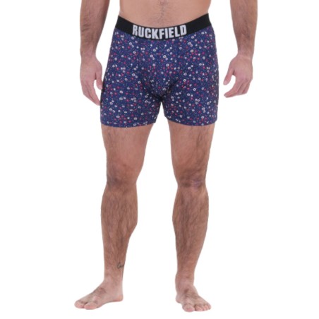 Boxer Ruckfield Bleu Marine à Motif Floral