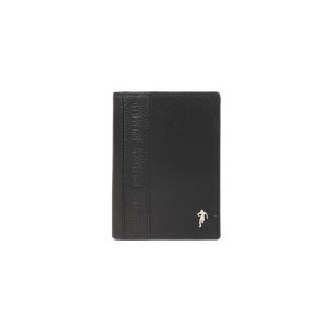 Porte-Feuille en Cuir Noir Ruckfield