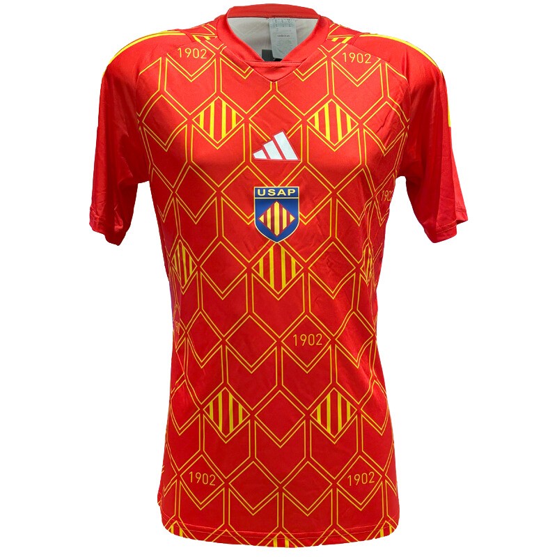 Maillot d'échauffement USAP Rouge 2024-2025