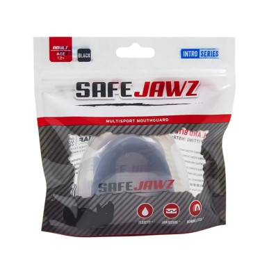 Protège-dents SafeJawz® Intro Series Noir - Pour adultes et enfants