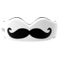 Protège dents SafeJawz® Extro Series Adulte - Moustache Noir et Blanc