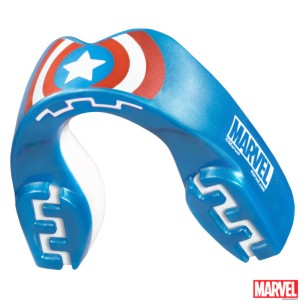 Protège-dents SafeJawz® Marvel - Design Captain America pour adultes et enfants