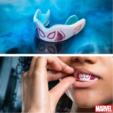 Protège-dents SafeJawz® Marvel - Design Spider-Gwen pour adultes et enfants