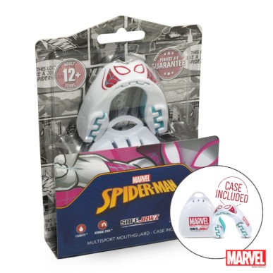 Protège-dents SafeJawz® Marvel - Design Spider-Gwen pour adultes et enfants