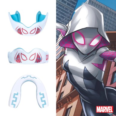 Protège-dents SafeJawz® Marvel - Design Spider-Gwen pour adultes et enfants