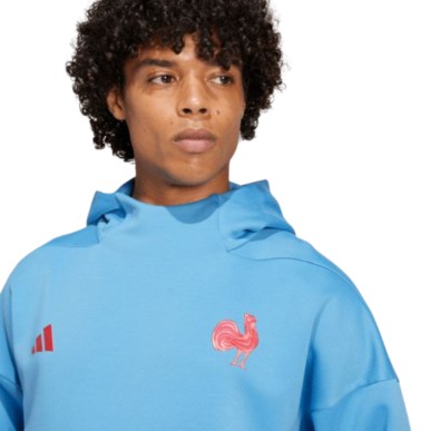 Sweat à capuche Bleu ciel XV de France Saison 2024-2025