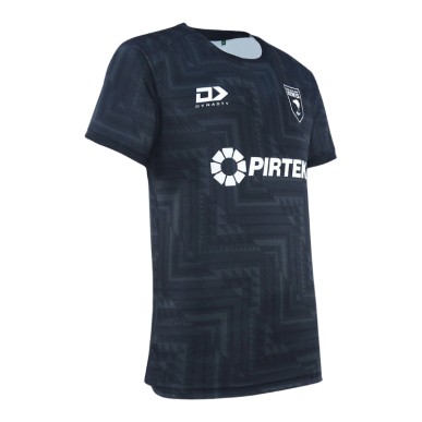 T-shirt d'entraînement NZ Kiwis Noir 2025 | Rugby Approved Perpignan