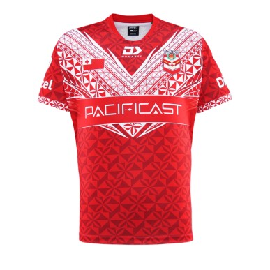 Maillot Tonga RL 2025 : domicile officiel | Rugby Approved Perpignan