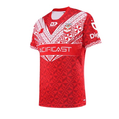 Maillot Tonga RL 2025 : domicile officiel | Rugby Approved Perpignan