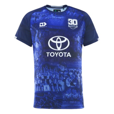 T-Shirt Échauffement Cowboys 2025 Bleu | Rugby Approved Perpignan