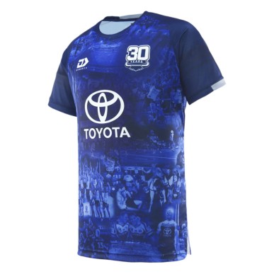 T-Shirt Échauffement Cowboys 2025 Bleu | Rugby Approved Perpignan