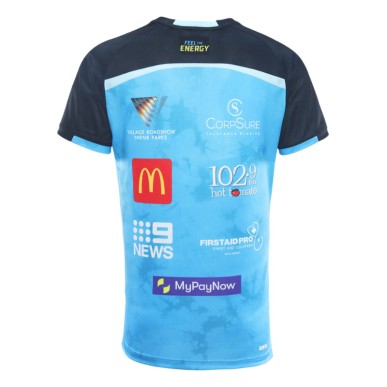 T-Shirt Entraînement Titans 2025 Bleu Ciel/Noir | Rugby Approved Perpignan