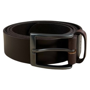 Ceinture en Cuir Ruckfield Marron et Porte-clés