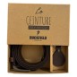 Ceinture en Cuir Ruckfield Marron et Porte-clés