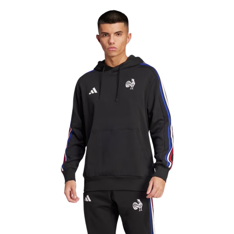 Sweat à Capuche XV de France Noir