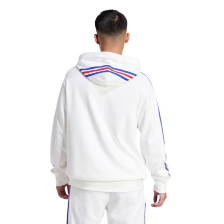 Sweat à Capuche XV de France Blanc