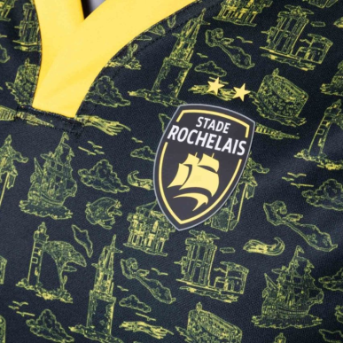 Maillot Noir Enfant du Stade Rochelais Saison 2024-2025