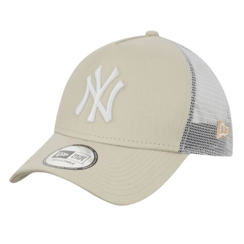 Casquette New Era "Trucker New York Yankees" beige/blanc