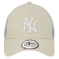 Casquette New Era "Trucker New York Yankees" beige/blanc