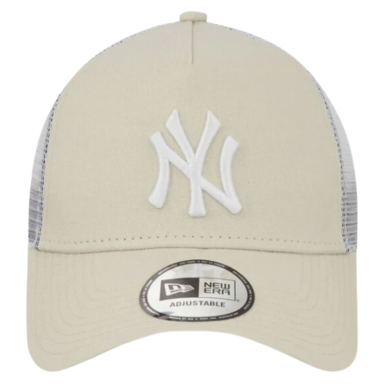 Casquette New Era "Trucker New York Yankees" Beige/Blanc | Rugby Approved Perpignan