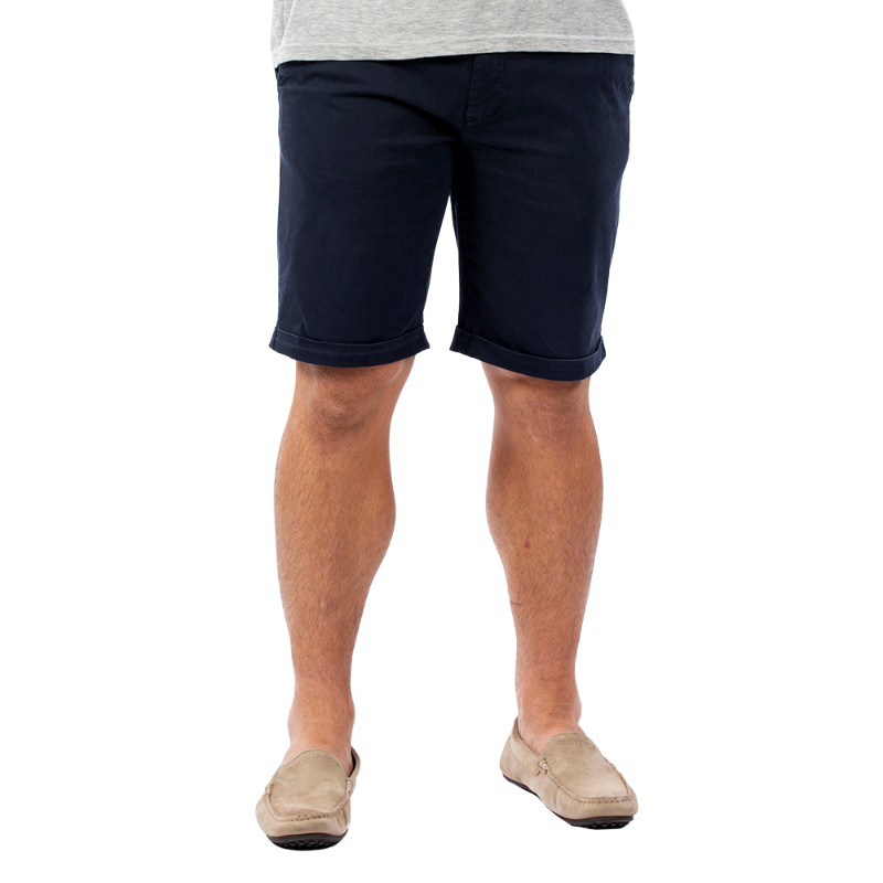 Short chino bleu marine