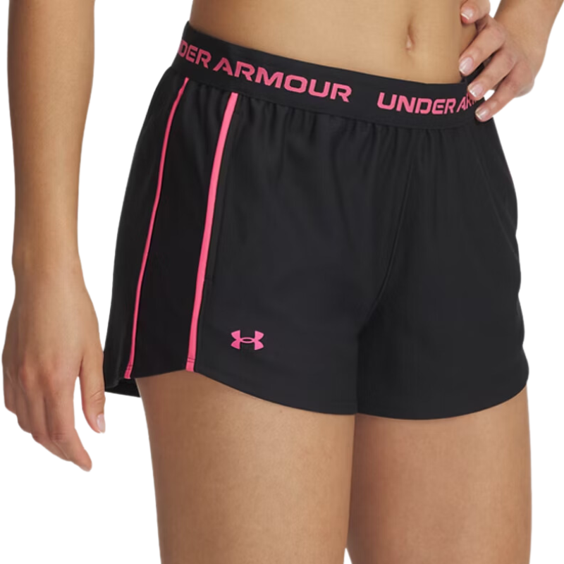 Short Under Armour Noir/Rose Femme