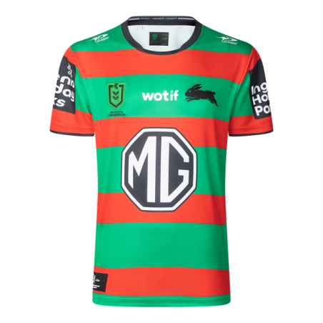 Maillot Rouge et Vert Rabbitohs 2025