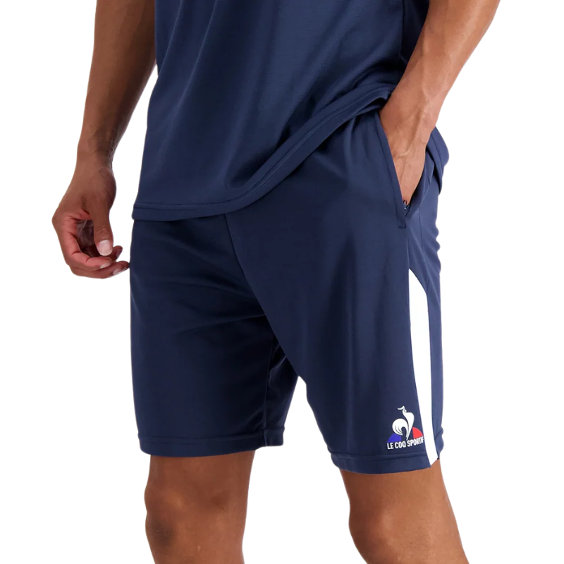 Short Coq Sportif Poches zippées Bleu marine