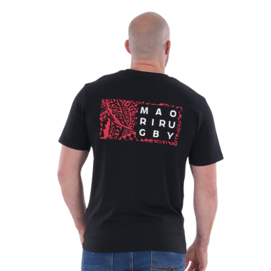 T-shirt à manches courtes Iwi Maori noir - Ruckfield
