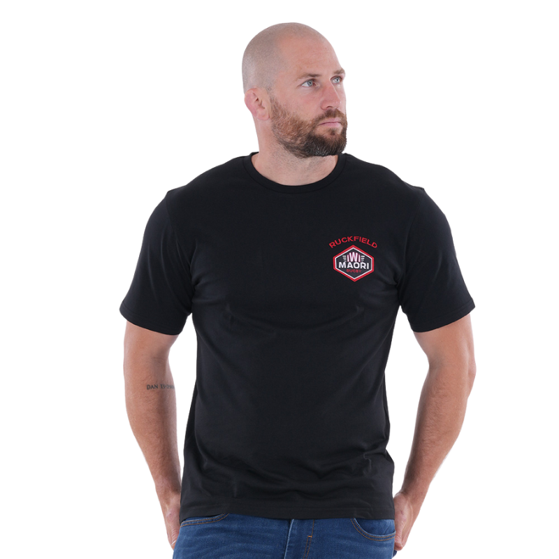T-shirt à manches courtes Ruckfield Iwi Maori noir