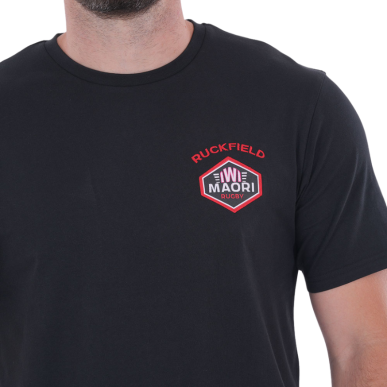 T-shirt à manches courtes Iwi Maori noir - Ruckfield