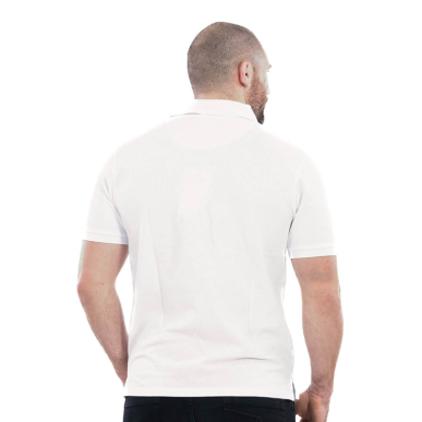 Polo Essentiel à manches courtes blanc - Ruckfield