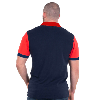 Polo Ruckfield Bleu Marine et Rouge | Rugby Approved Perpignan